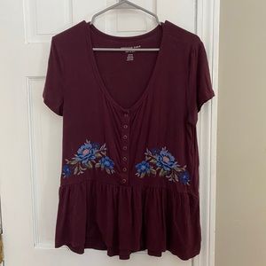 Soft t-shirt blouse